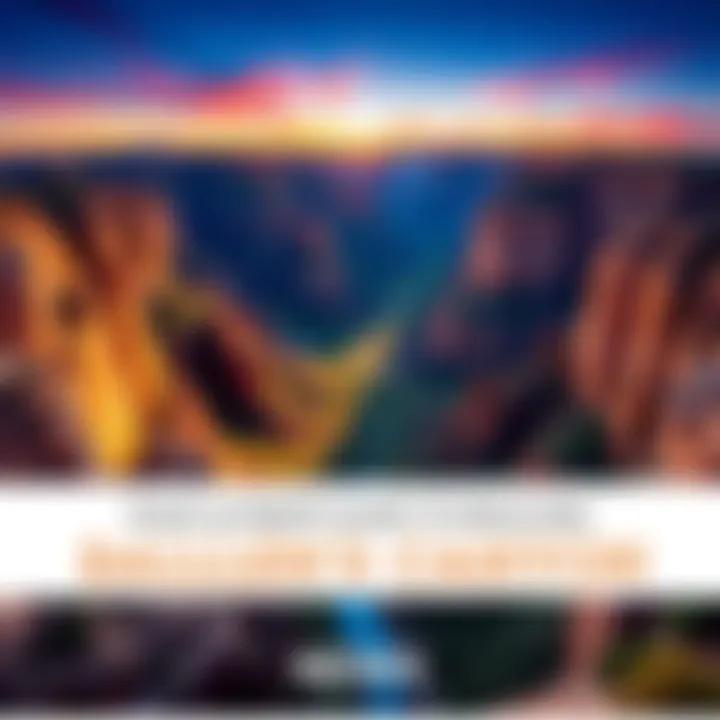 A panoramic view showcasing the majestic cliffs and vibrant landscape of Ballen's Canyon