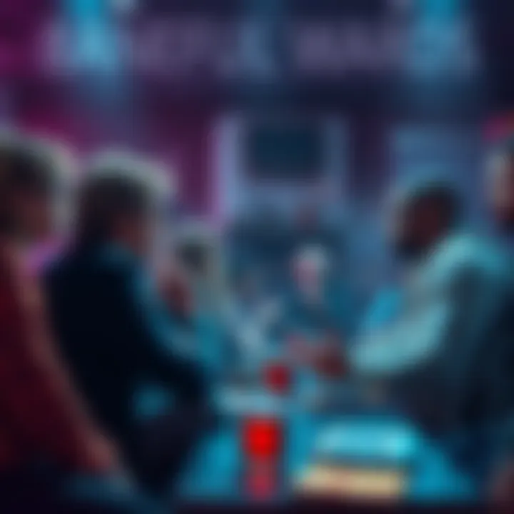 People debating the effects of baneful wards in a community setting, highlighting different opinions and emotions