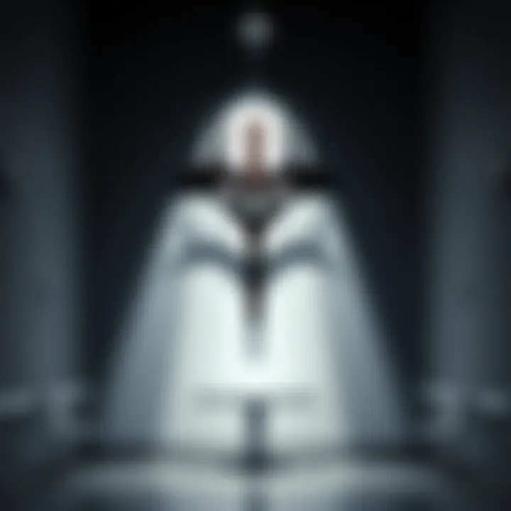 A shadow resembling Baphomet's head formed by a crucifix in a Florida hospital chapel during a prayer visit.