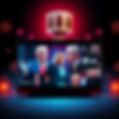 A screen capture from Bart Kelly's video showing a mix of Trump images and symbols related to antichrist themes