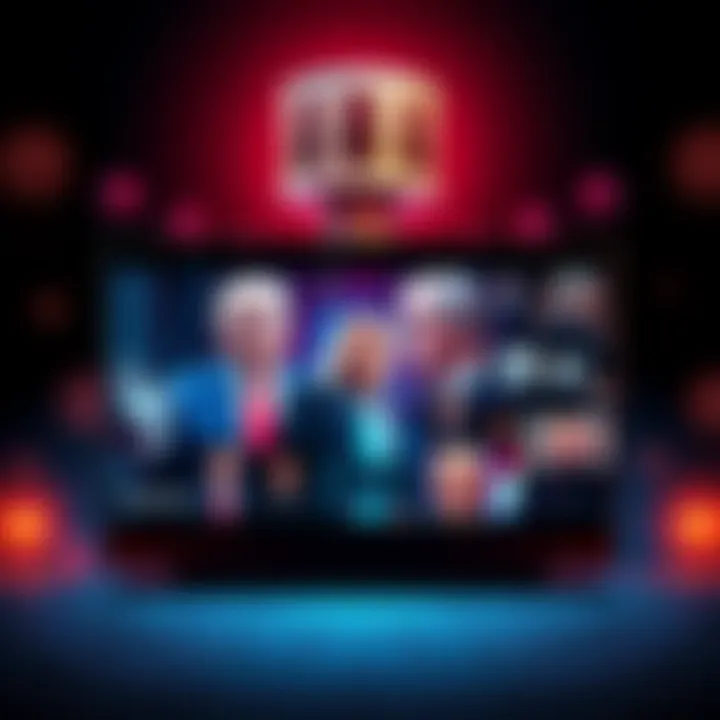 A screen capture from Bart Kelly's video showing a mix of Trump images and symbols related to antichrist themes