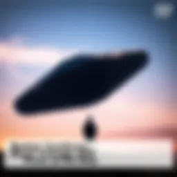 Bashar Black Triangle UFO Bashar standing near a large black triangle UFO in a clear sky