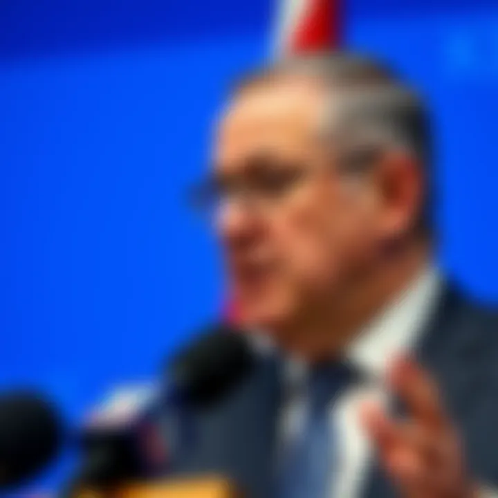 Israeli Minister Itamar Ben-Gvir speaking about electricity supply to Lebanon during a press conference