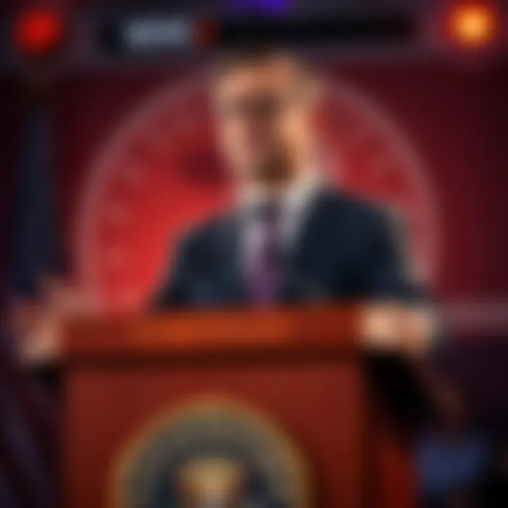 Ben Shapiro criticizing conservative figures for conspiracy theories during a speech