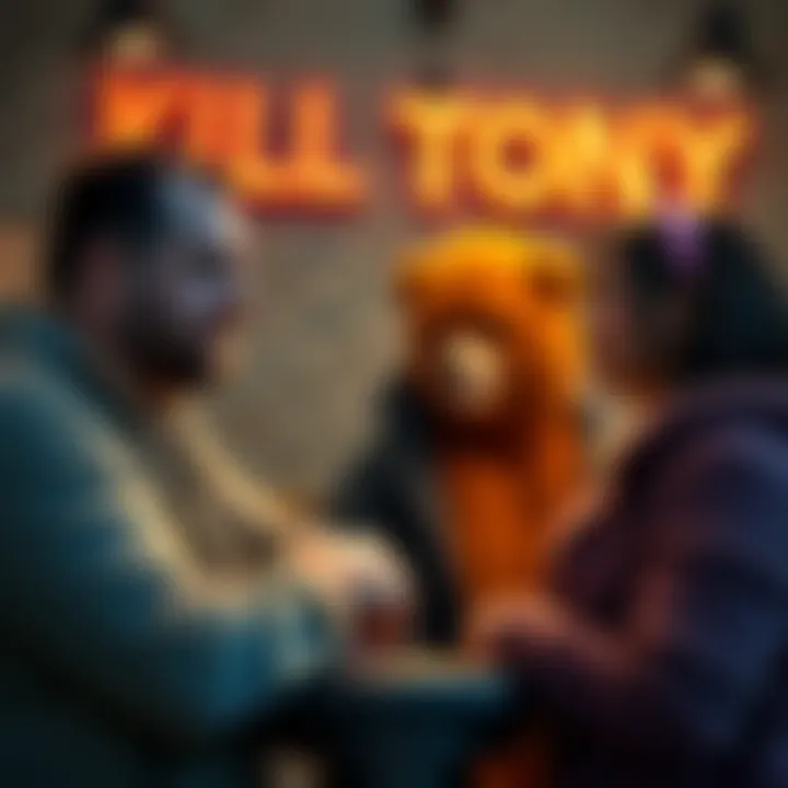 Bert Kreischer, Bobby Lee, and Esther Povitsky engaged in conversation about the BerenSTEIN Bears
