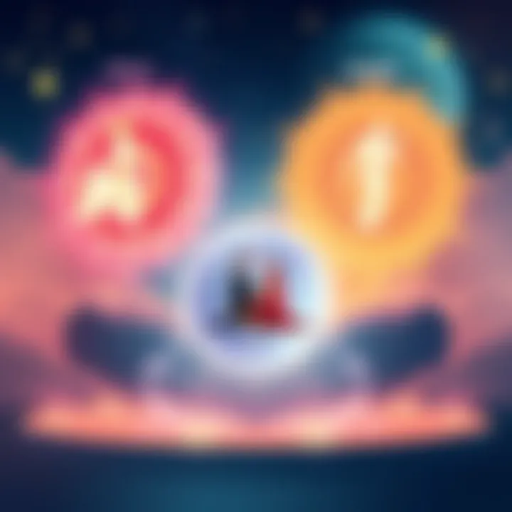 Illustration showing the best and worst nakshatras in astrology, with symbols representing marriage and the 7th lord's influence.