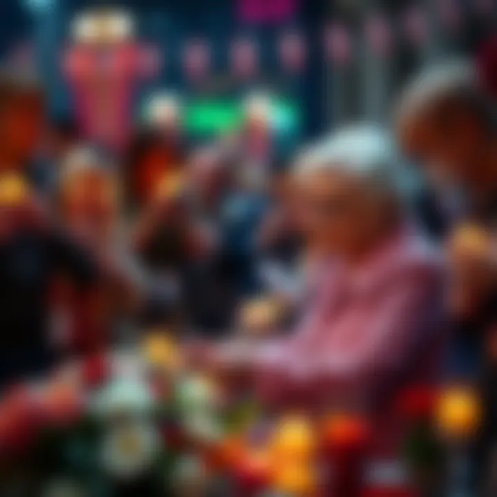 Betty White Tribute A memorial tribute to Betty White with flowers and candles at a public gathering, capturing the emotions of fans remembering the star,