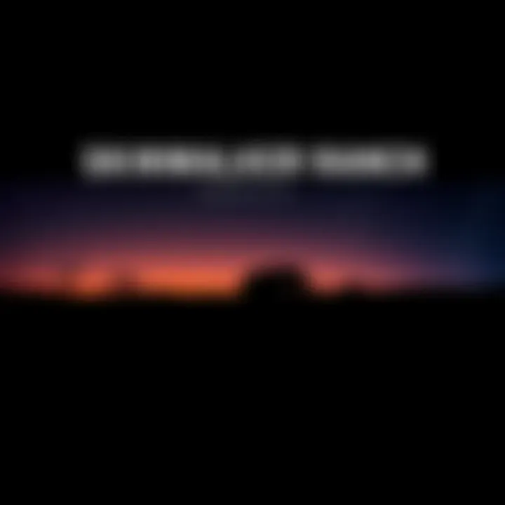 A dark background with a silhouette of a ranch and a starry sky, symbolizing the conclusion of the series 'Beyond Skinwalker Ranch'.