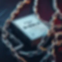 A Bible surrounded by chains, representing control and manipulation of beliefs.