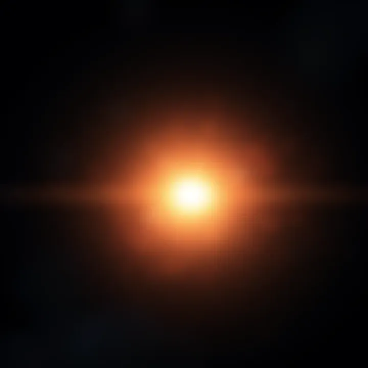 Big Bang Concept A visual representation of the Big Bang, showing a burst of light and energy in a dark space, symbolizing the beginning of the universe.