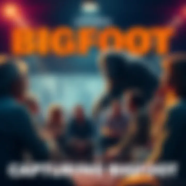 People discussing reactions to the Capturing Bigfoot documentary, showing divided opinions and emotional responses in a community setting.