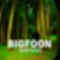 A trail camera captures a large, mysterious creature that resembles Bigfoot, standing among trees in a Kentucky backyard.