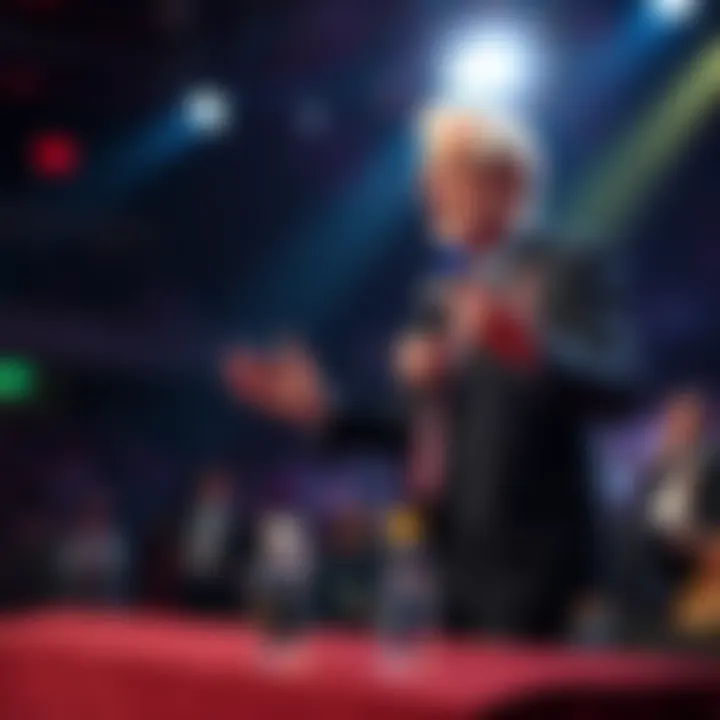 Bill Maher on stage speaking about potential societal fallout from revealing alien life