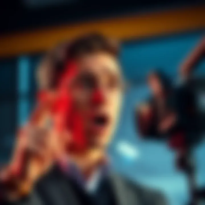 Billionaire's Son Makes Bold Claims A young man speaking passionately in front of a camera, portraying confidence and intensity as he discusses political influence and family power.