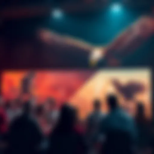 A group of people discussing beliefs about cryptids and birds in a forum setting, with images of Bigfoot and Thunderbird in the background.