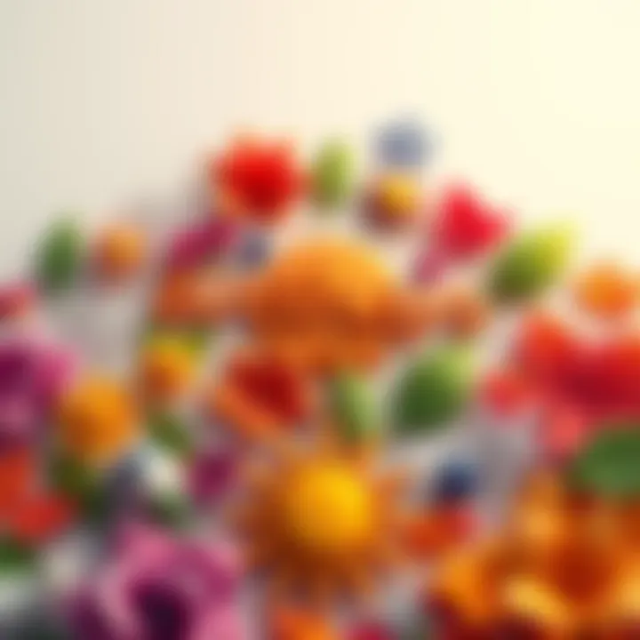 A collage of seasonal symbols representing different birthday months, including flowers for spring, sun for summer, leaves for fall, and snowflakes for winter.