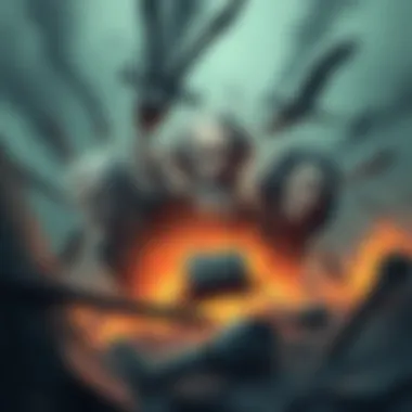 Bizarre Deaths of Famous People An illustration showing historical figures with strange death backgrounds, surrounded by unusual elements like an accident scene and odd occurrences.