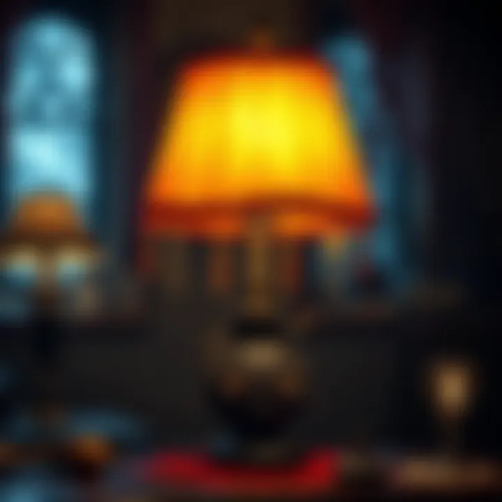 A strange lamp made from unsettling materials, reflecting Ed Gein's dark legacy.