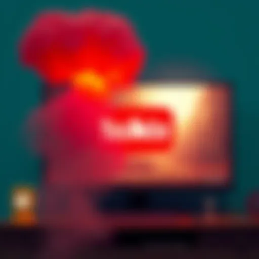 A screenshot from a strange YouTube ad that displays cult-like imagery and messaging.