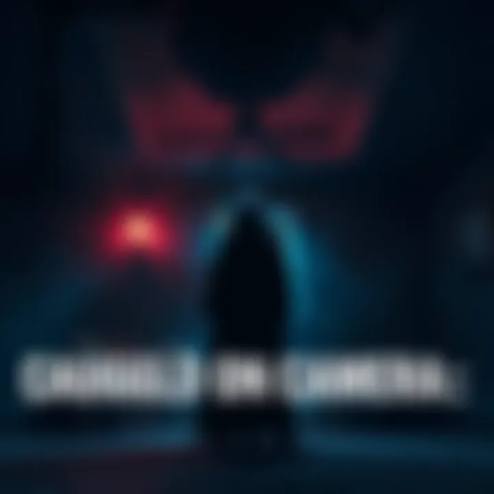 A shadowy figure captured in a dimly lit room, invoking intrigue and spectral questions.