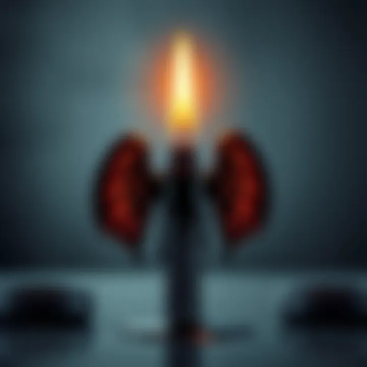 A black candle burning with wax dripping into a shape resembling wings