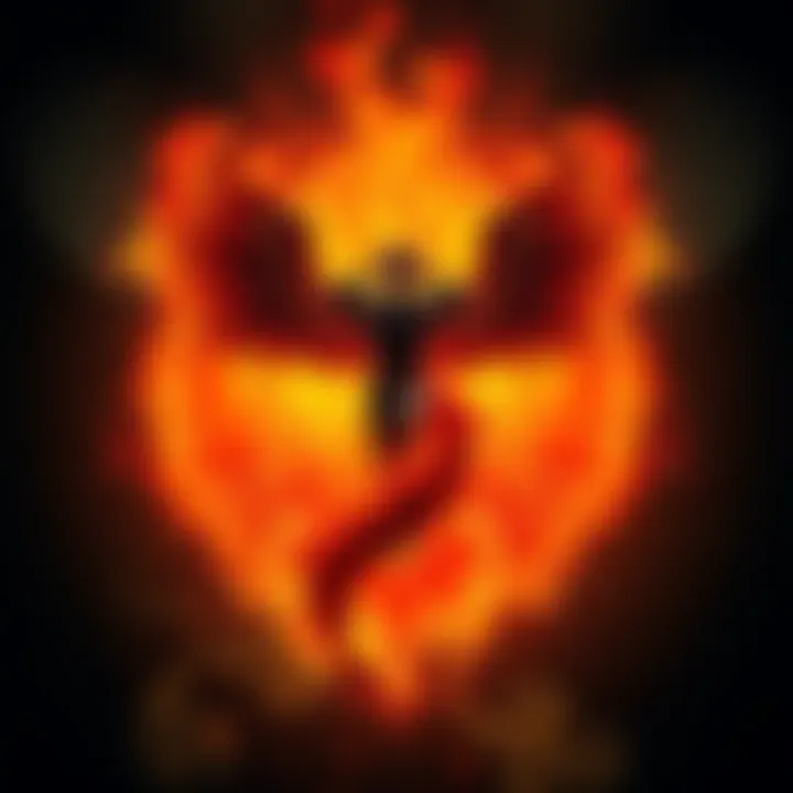 Illustration depicting the essence and symbolism of Black Fire