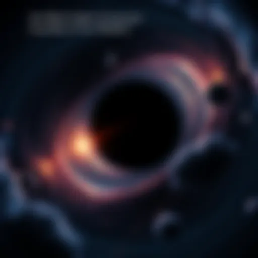 A black hole surrounded by swirling stars and cosmic dust, symbolizing its potential consciousness and connection to reality.