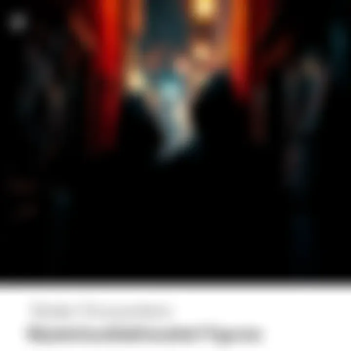 Two black hooded figures stand in a dark alley, partially obscured by shadows, creating an eerie atmosphere.