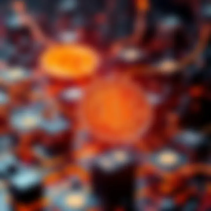 A visual representation of blockchain technology with interconnected blocks and digital currency symbols, highlighting innovations for 2025.