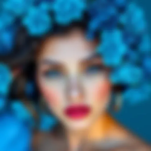 A collection of blue shades representing different emotions and feelings.