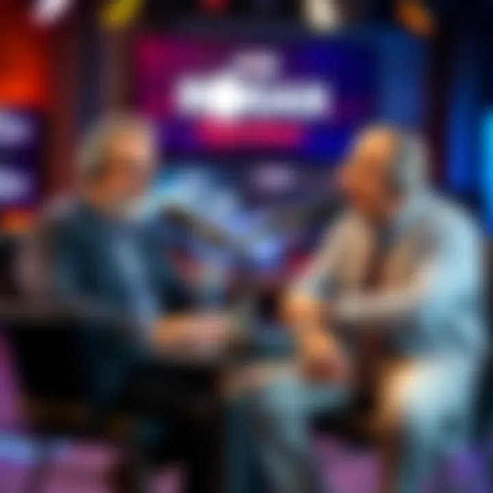 Bob Lazar and Luigi Vendittelli sit together in the Joe Rogan Experience studio, discussing their upcoming episode.