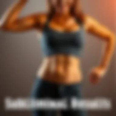 Body Transformation Results A person shows off their slimmer waist and wider hips, smiling with confidence after a successful transformation journey.