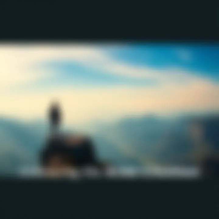 A person standing on a cliff overlooking a vast landscape, symbolizing the journey of transformation and boldness.