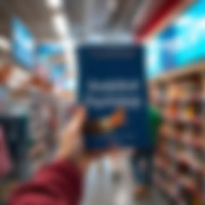 A person holding an affordable book on analytical psychology found at Walmart, with a store background visible.