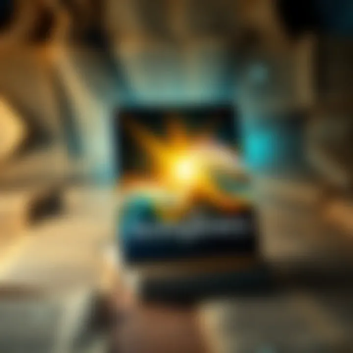 A book cover showing waves of sound and light, symbolizing the connection between frequency and consciousness, with ancient texts in the background.