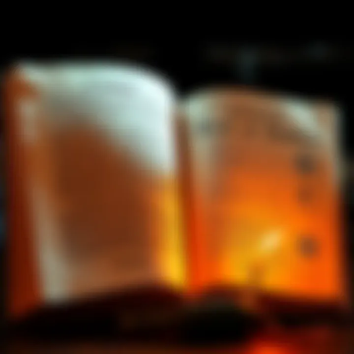 A side-by-side view of an open Book of Shadows filled with handwritten notes and a Grimoire with illustrated spells and recipes.