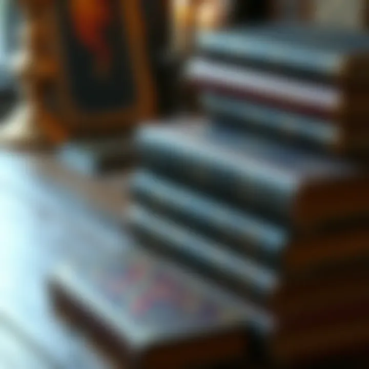 A stack of books about Qabalah and Alchemy with symbols and diagrams on the covers