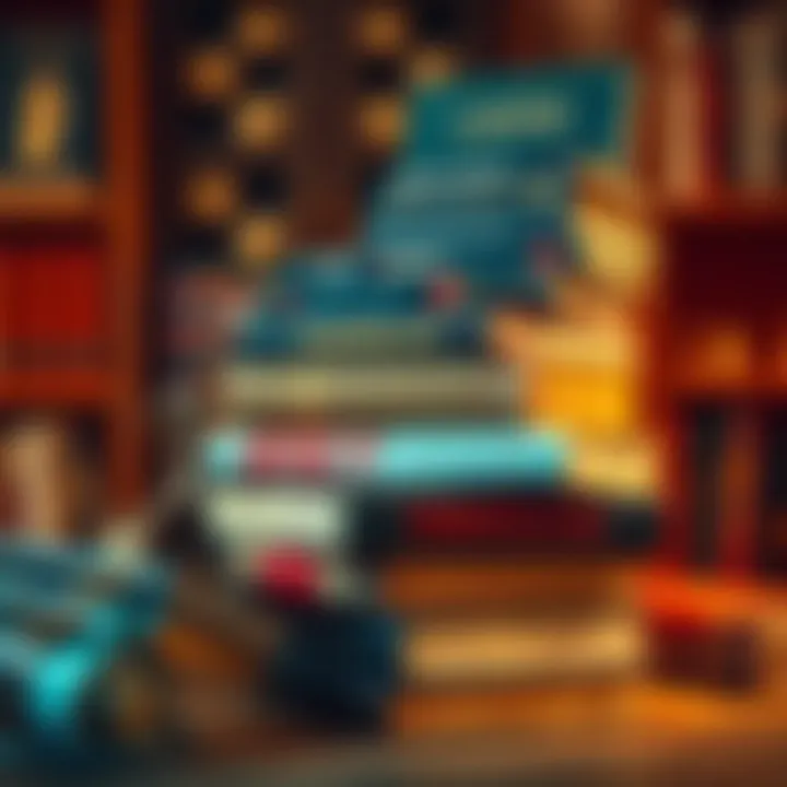 A stack of books on conspiracies, featuring titles about secret societies, politics, and paranormal topics.
