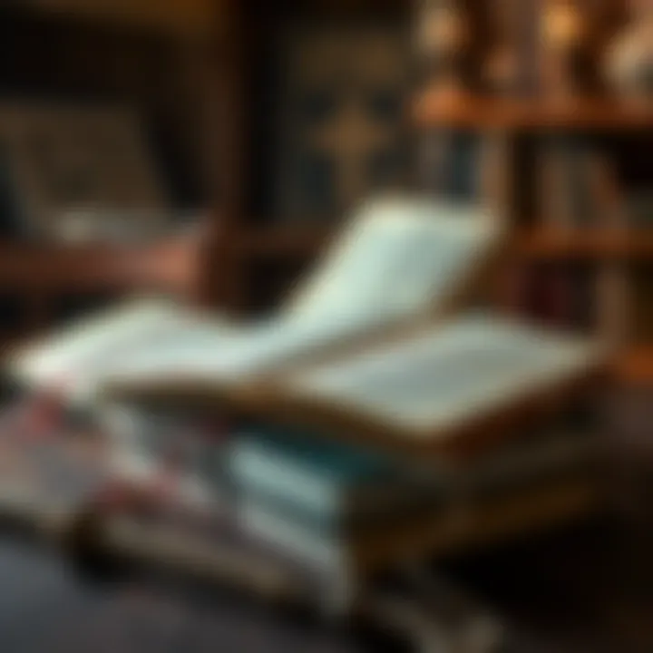 Books on Gnostic texts A collection of books related to Gnostic texts and philosophical concepts placed on a wooden table