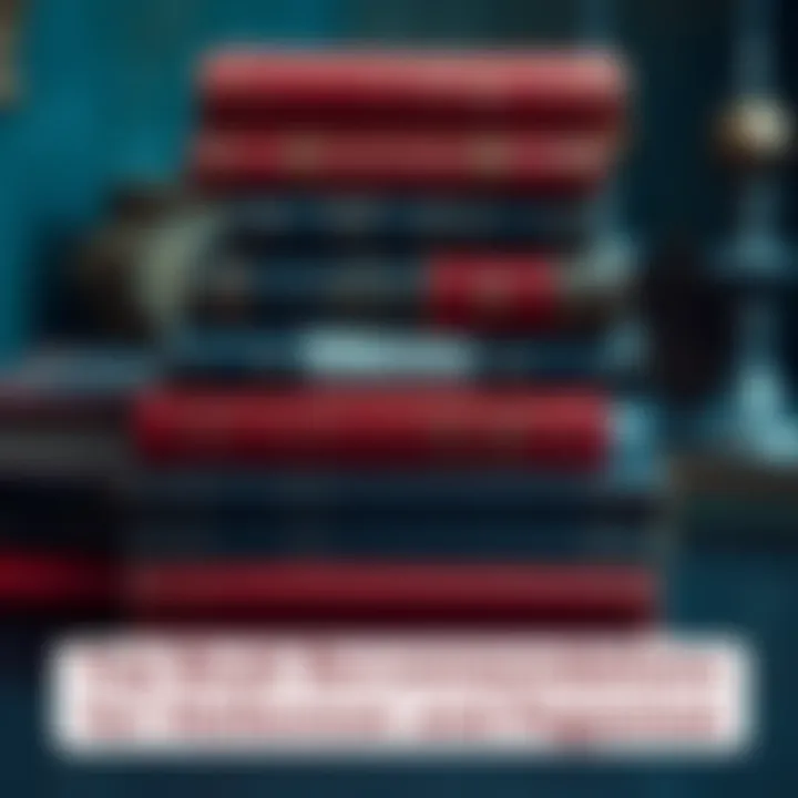 A stack of books focusing on Hellenism and paganism with decorative symbols on the cover.