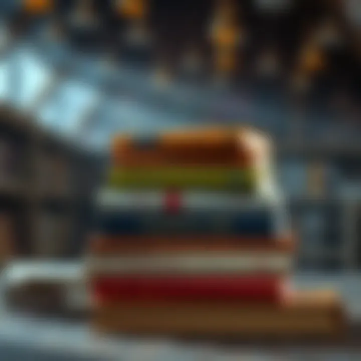 A stack of books focusing on Qabalah, showcasing titles that emphasize mystical aspects without bias.