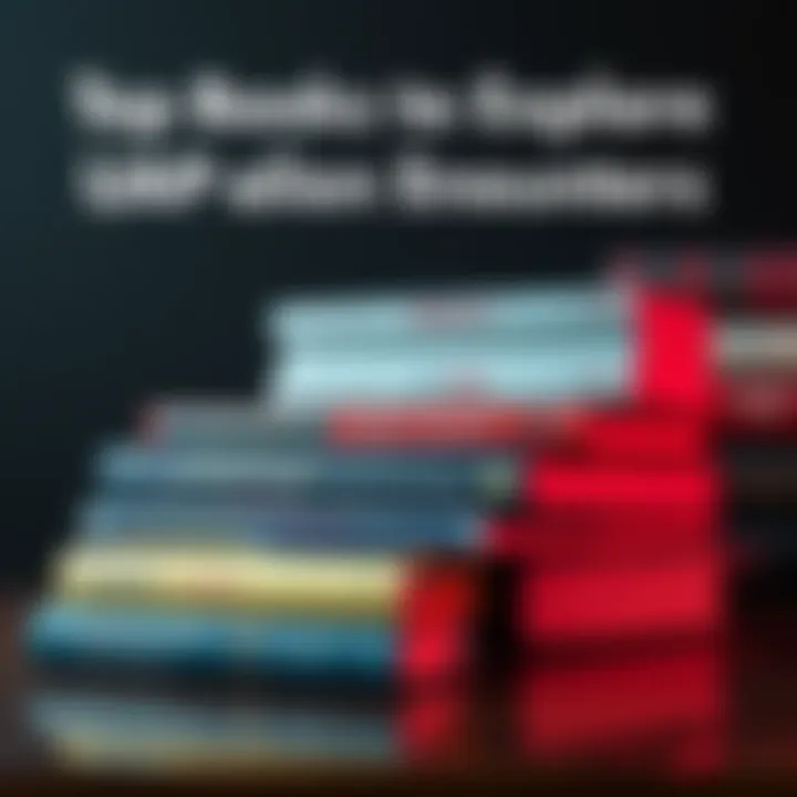 A collection of books stacked together, focusing on UAPs and alien encounters, with some covers visible featuring UFOs and extraterrestrial themes.