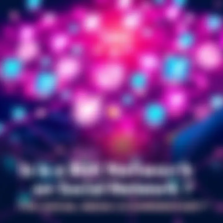 Illustration showing a series of connected social media icons with robotic elements, symbolizing bot networks and commentary manipulation.