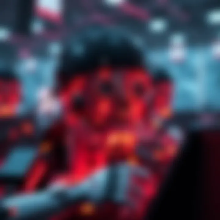 A graphic showing automated bots manipulating posts in online forums, highlighting the presence of low-effort content and skewed discussions.