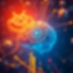 An illustration of a brain surrounded by gears and light, representing the complexity of consciousness.