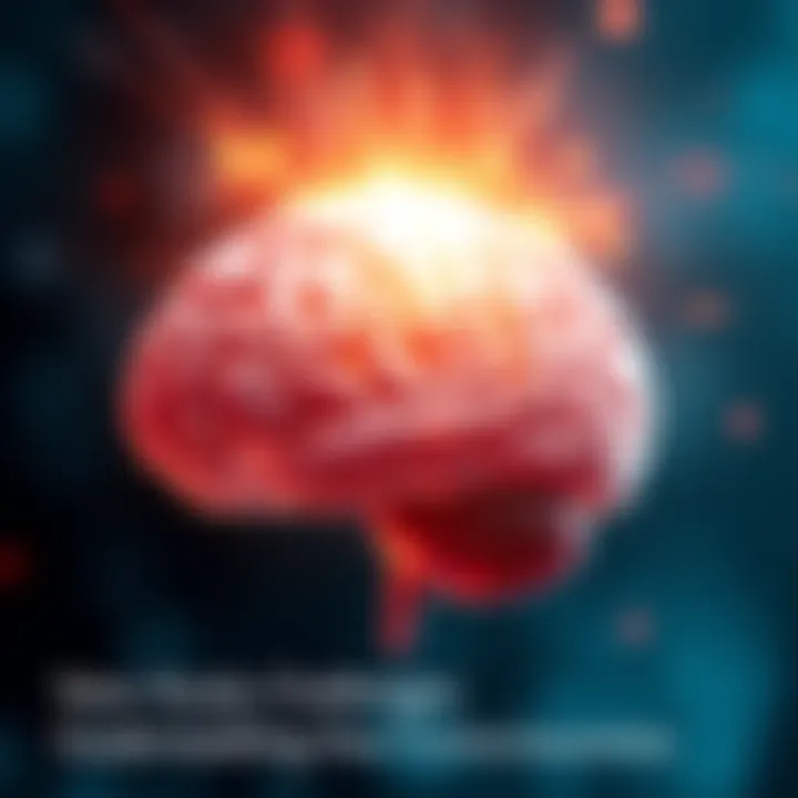 Illustration showing a brain with light rays symbolizing deeper layers of awareness and consciousness