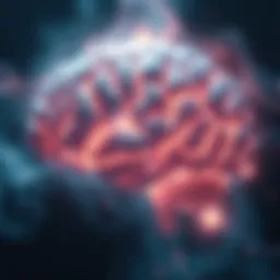 A glowing brain surrounded by soft light, symbolizing the exploration of consciousness after death.