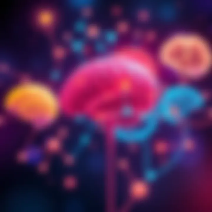 Brain Connections Across Cultures Illustration showing interconnected brains representing different cultures and the flow of ideas between them.