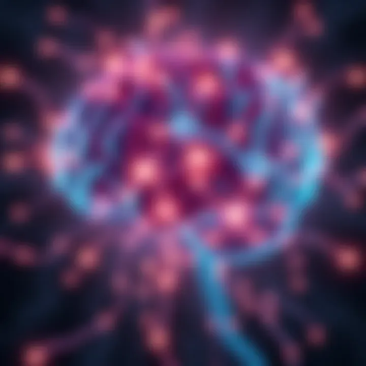 Illustration of a brain with glowing neural connections representing electrical signals and consciousness.