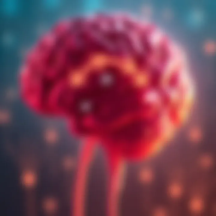 A graphic showing a brain with arrows indicating a feedback loop, symbolizing self-reflection and consciousness.